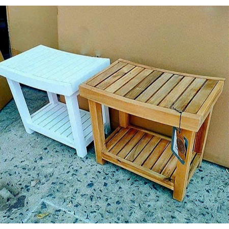 60-249845 Natural : Ghế Đôn , Ghế Tắm - Màu Tự Nhiên